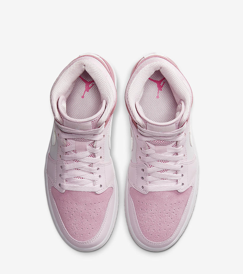 ナイキ ウィメンズ エア ジョーダン 1 ミッド “デジタルピンク” (NIKE WMNS AIR JORDAN 1 MID “Digital Pink”) [CW5379-600]