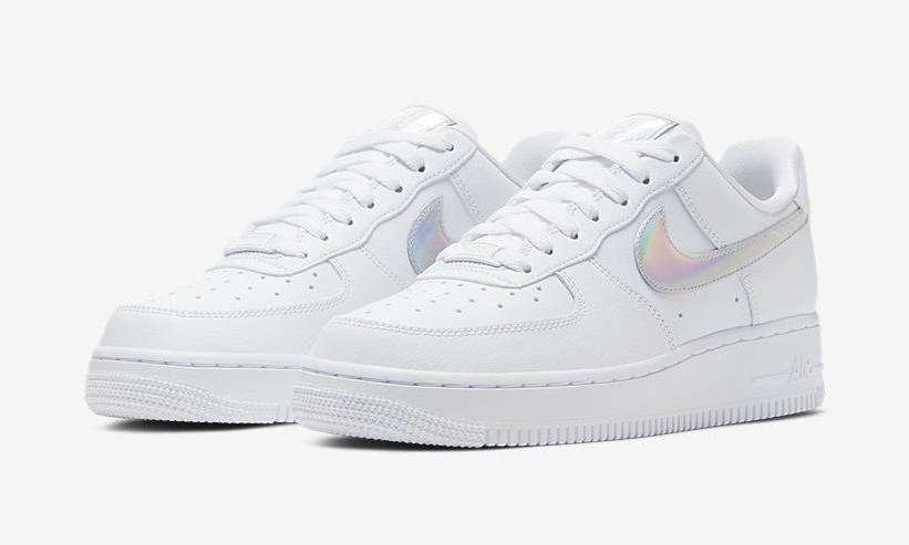 ナイキ ウィメンズ エア フォース 1 ロー “イリディセント” ホワイト/ピンク (NIKE WMNS AIR FORCE 1 LOW “IRIDESCENT” White/Pink) [CJ1646-100,600]