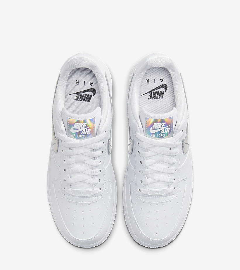 ナイキ ウィメンズ エア フォース 1 ロー “イリディセント” ホワイト/ピンク (NIKE WMNS AIR FORCE 1 LOW “IRIDESCENT” White/Pink) [CJ1646-100,600]