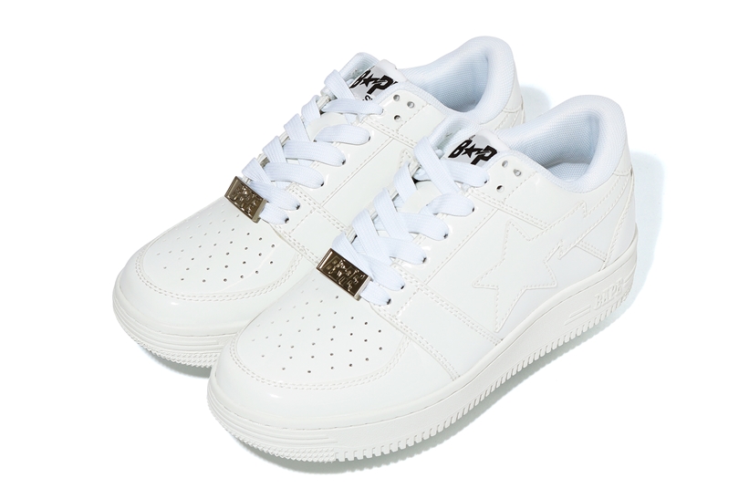 「BAPE STA」20周年！エナメルレザーを纏った新作BAPE STA 4カラー「BAPE STA LOW」が2/22発売 (ア ベイシング エイプ)