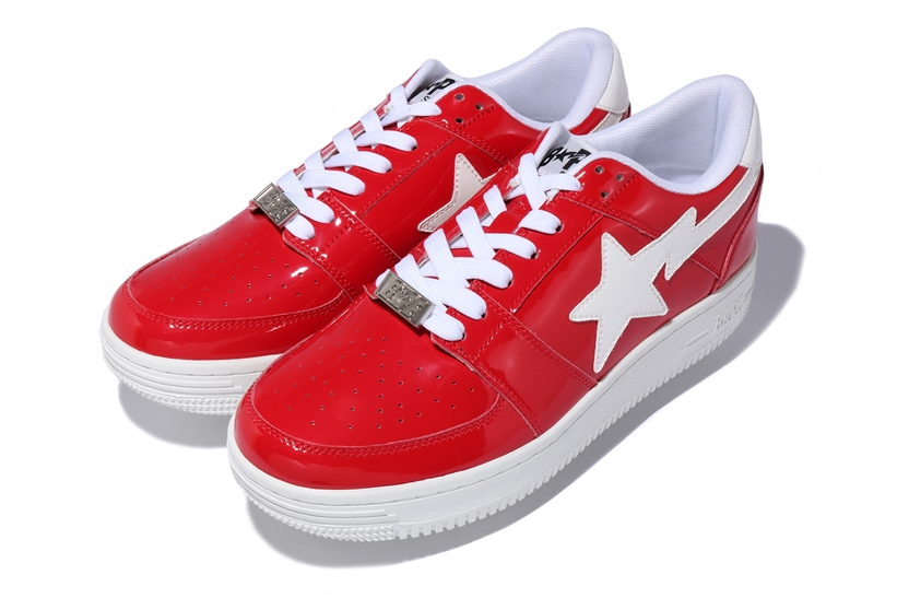 「BAPE STA」20周年！エナメルレザーを纏った新作BAPE STA 4カラー「BAPE STA LOW」が2/22発売 (ア ベイシング エイプ)