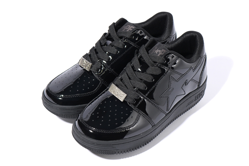 「BAPE STA」20周年！エナメルレザーを纏った新作BAPE STA 4カラー「BAPE STA LOW」が2/22発売 (ア ベイシング エイプ)