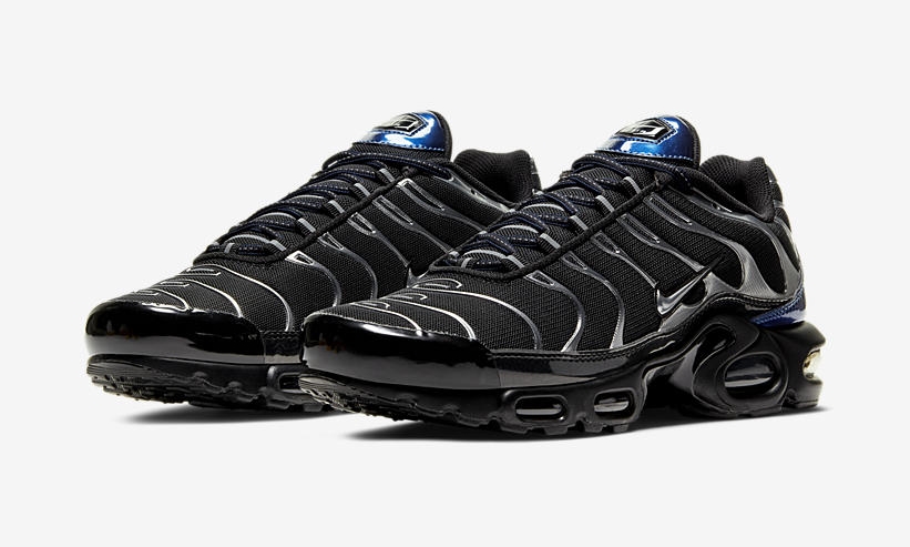 ナイキ エア マックス プラス “ブラック/メタリックブルー/メタリックシルバー” (NIKE AIR MAX PLUS “Black/Metallic Blue/Metallic Silver”) [CW2646-001]