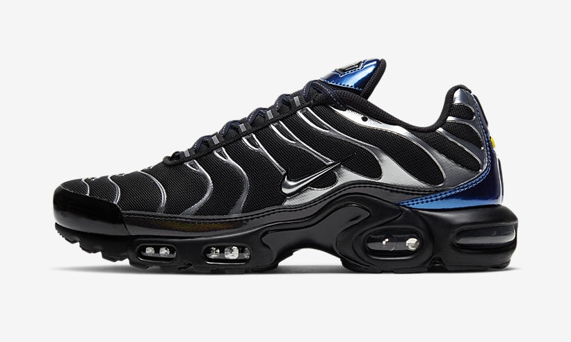 ナイキ エア マックス プラス “ブラック/メタリックブルー/メタリックシルバー” (NIKE AIR MAX PLUS “Black/Metallic Blue/Metallic Silver”) [CW2646-001]