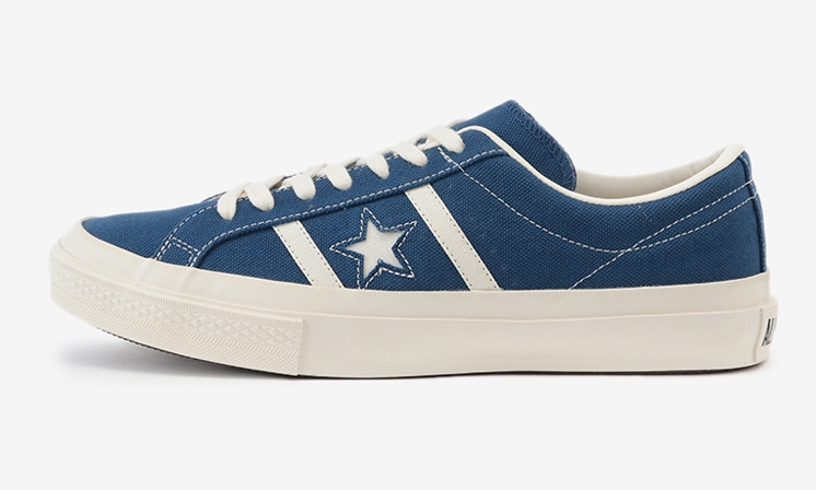 コンバース スター&バーズの素材アレンジモデル ゴールド、ダスティブルーの2カラーが2/21発売 (CONVERSE STAR&BARS CANVAS)