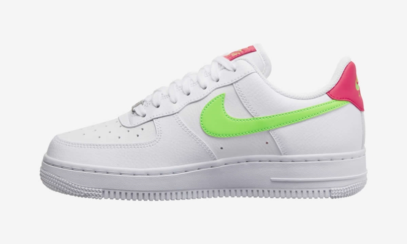 ナイキ ウィメンズ エア フォース 1 07 ロー “ホワイト/レーザークリムゾン” (NIKE WMNS AIR FORCE 1 07 LOW “White/Laser Crimson”) [CT4328-100]