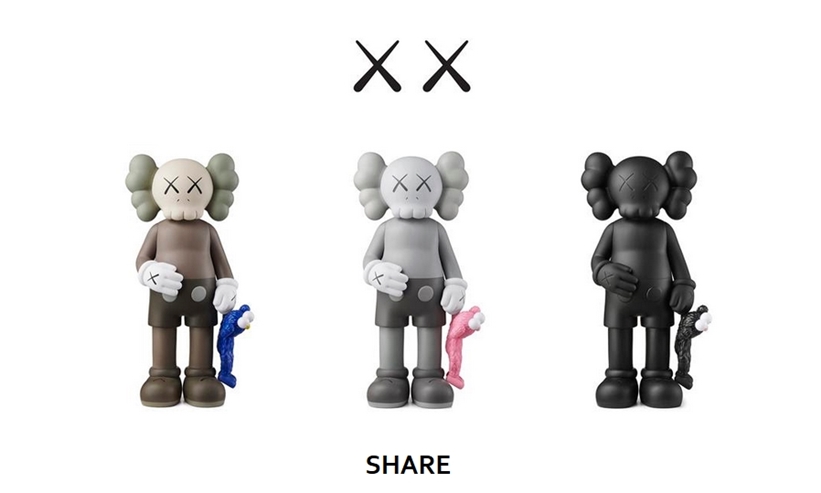 発売！新作フィギュア KAWS SHARE 3カラー カウズ シェア   Fullress