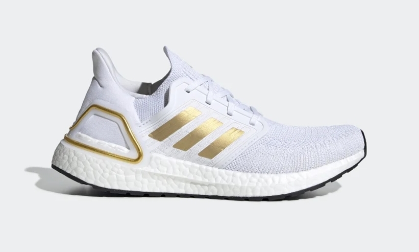 3/12発売！”メタリックゴールド”をアクセントにしたadidas ULTRA BOOST 20 “White/Black” (アディダス ウルトラ ブースト 20 “ホワイト/ブラック”) [EG0727,0754]