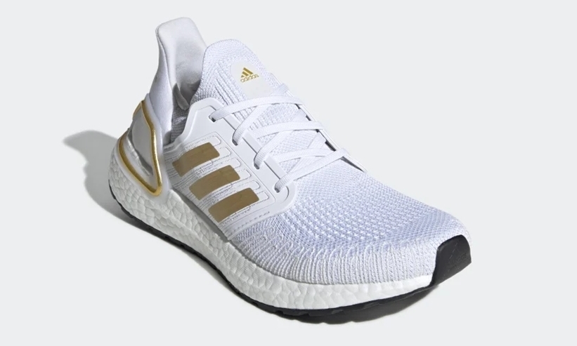 3/12発売！”メタリックゴールド”をアクセントにしたadidas ULTRA BOOST 20 “White/Black” (アディダス ウルトラ ブースト 20 “ホワイト/ブラック”) [EG0727,0754]