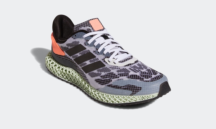 2/27発売！adidas 4D RUN 1.0 “White/Black/Signal Coral” (アディダス 4D ラン 1.0 “ホワイト/ブラック/シグナルコーラル”) [FW1233]