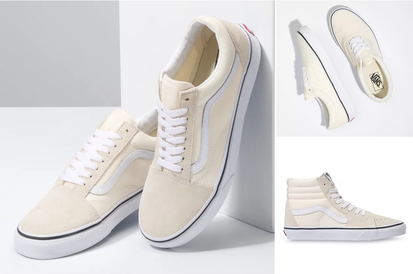 VANS “Classic White” SK8-HI/OLD SKOOL/ERA (バンズ “クラシックホワイト” スケートハイ/オールドスクール/エラ)