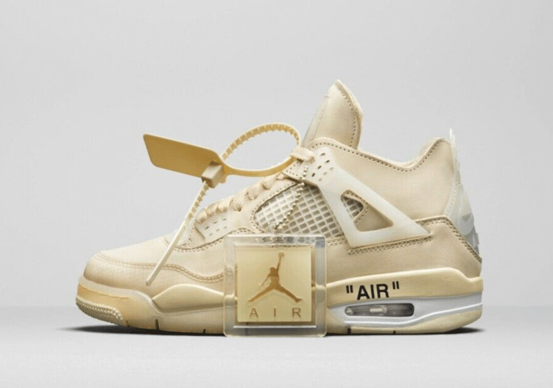 7/25発売予定！オフホワイト × ナイキ ウィメンズ エア ジョーダン 4 SP “セイル” (OFF-WHITE NIKE AIR JORDAN 4 SP “Sail”) [CV9388-100]