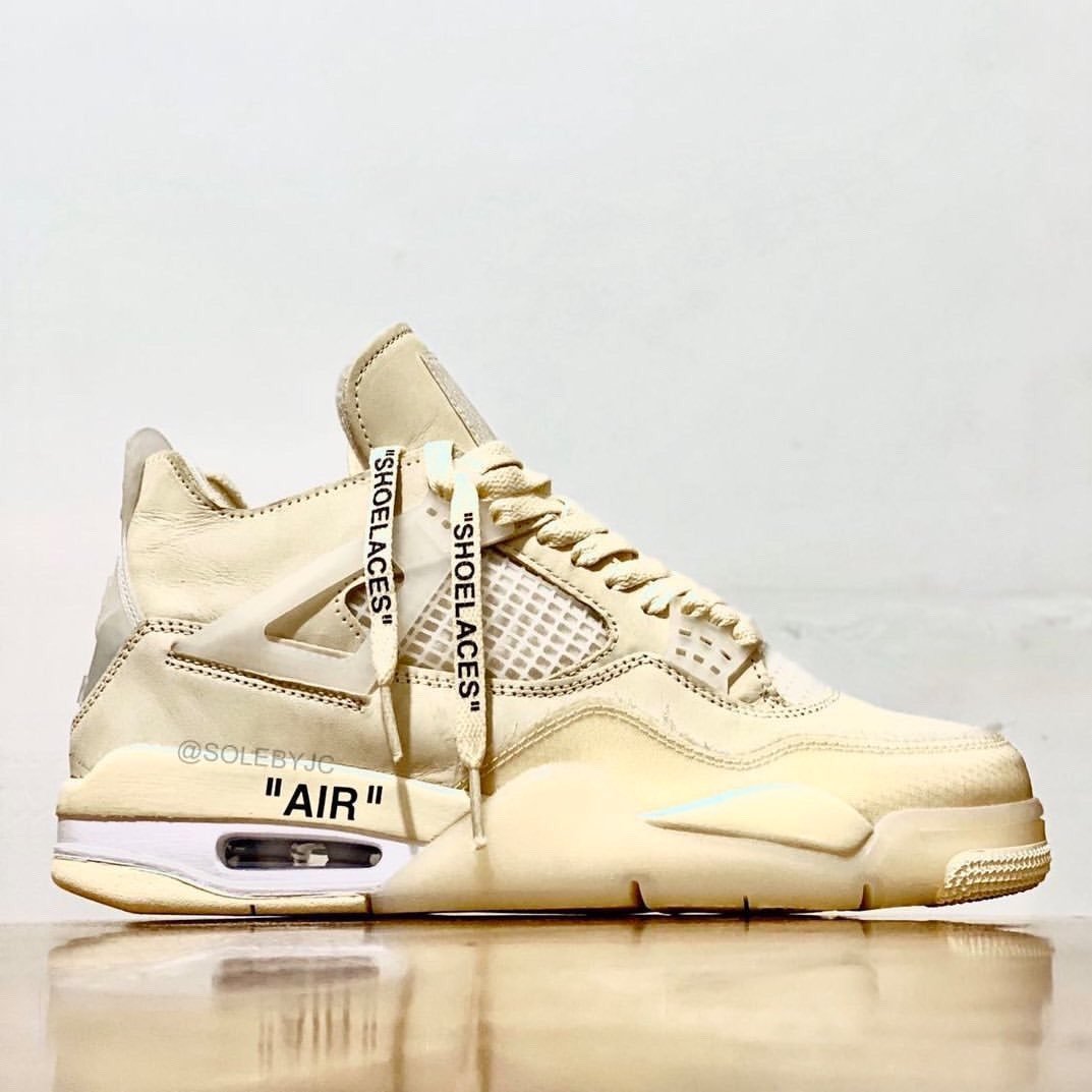 7/25発売予定！オフホワイト × ナイキ ウィメンズ エア ジョーダン 4 SP “セイル” (OFF-WHITE NIKE AIR JORDAN 4 SP “Sail”) [CV9388-100]