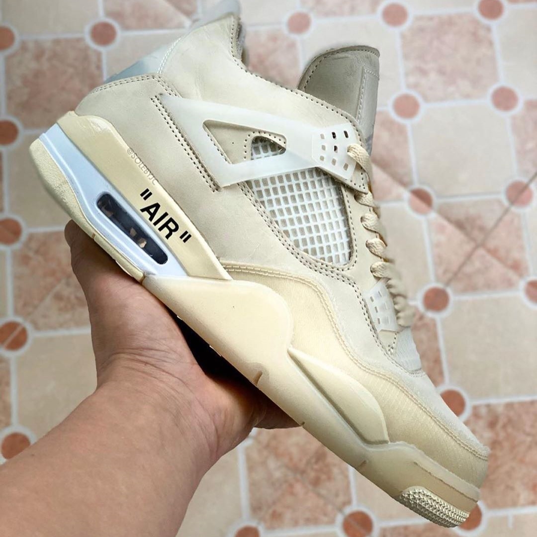 7/25発売予定！オフホワイト × ナイキ ウィメンズ エア ジョーダン 4 SP “セイル” (OFF-WHITE NIKE AIR JORDAN 4 SP “Sail”) [CV9388-100]