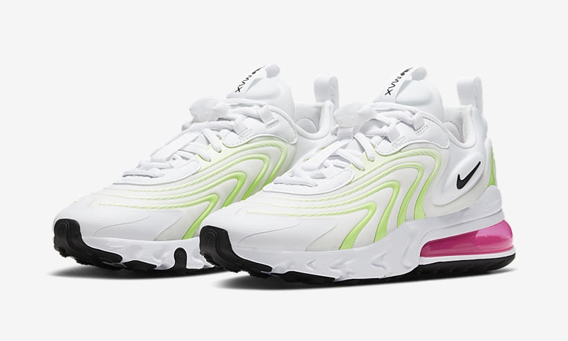 ナイキ エア マックス 270 リアクト ENG “ホワイト/ボルト/ピンク” (NIKE AIR MAX 270 REACT ENG “White/Volt/Pink”) [CK2608-100]