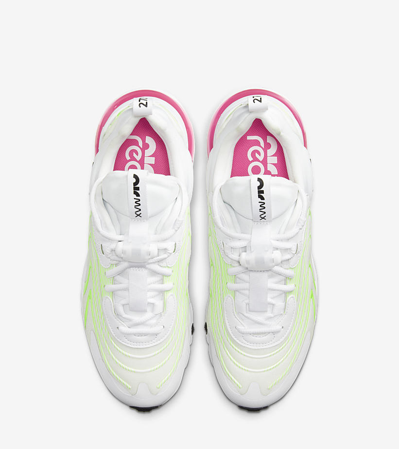 ナイキ エア マックス 270 リアクト ENG “ホワイト/ボルト/ピンク” (NIKE AIR MAX 270 REACT ENG “White/Volt/Pink”) [CK2608-100]