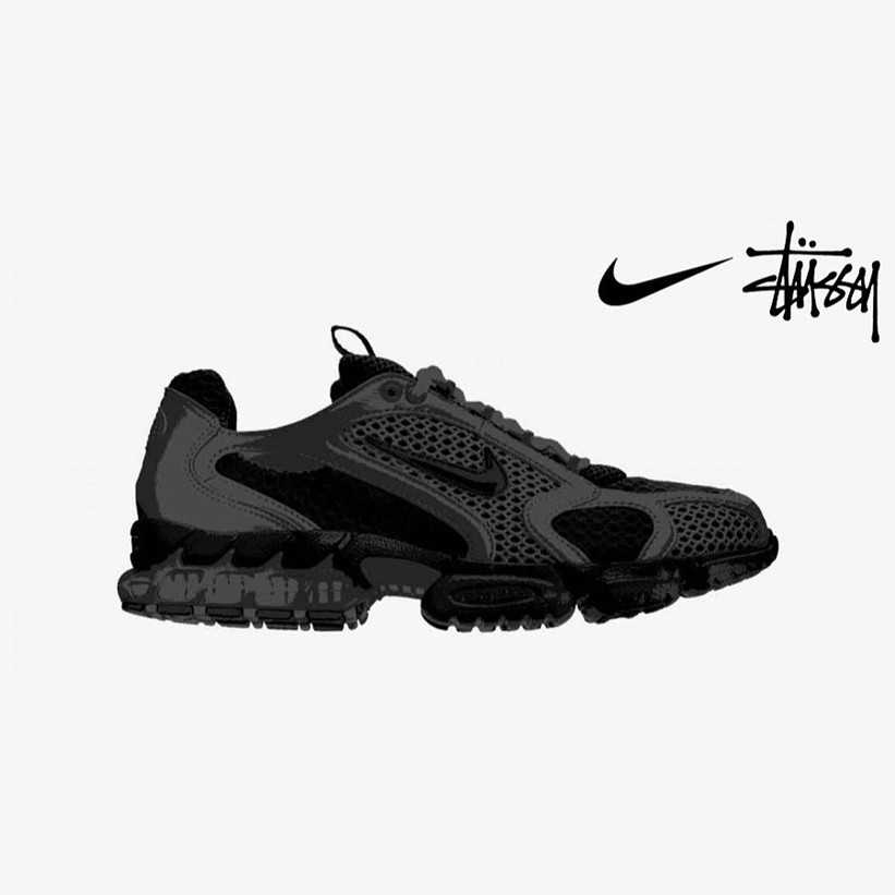 国内 3/27、4/3発売！ステューシー × ナイキ エア ズーム スピリドン ケージ (STUSSY NIKE AIR ZOOM SPIRIDON CAGE) [CU1854-001][CQ5486-200]