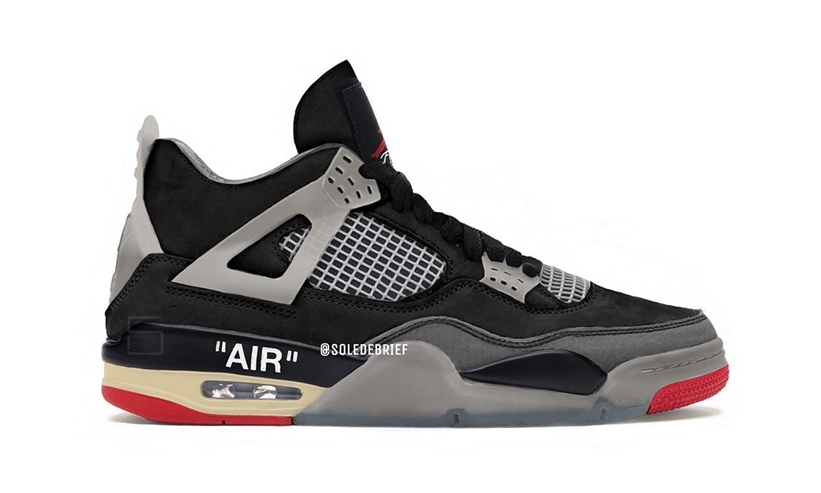 2021年 10月発売予定！オフホワイト × ナイキ エア ジョーダン 4 SP “ブレッド” (OFF-WHITE NIKE AIR JORDAN 4 SP “Bred”)