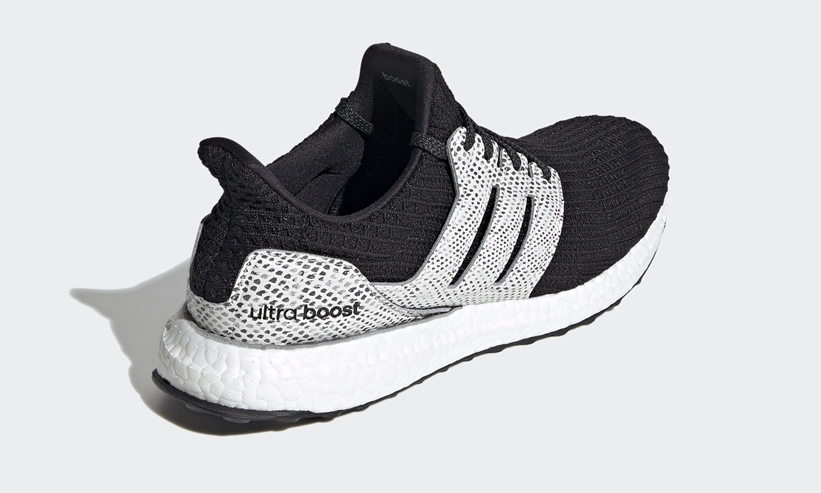 ケージとヒールにスネークスキンを採用したアディダス ウルトラ ブースト 2カラー (adiads ULTRA BOOST “Snake Cage Heel”) [FX8931,8933]