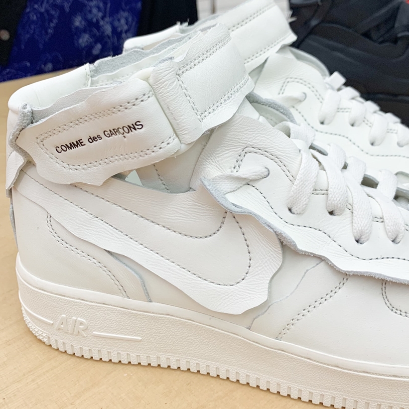 国内 10/31 発売！COMME des GARCONS × NIKE AIR FORCE 1 MID (コム デ ギャルソン ナイキ エア フォース 1 ミッド) [DC3601-001/DC3601-100]