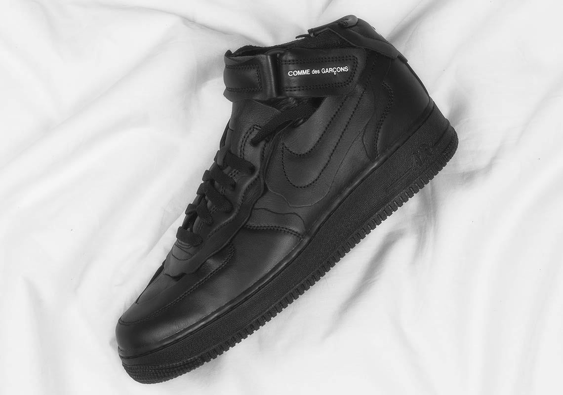 国内 10/31 発売！COMME des GARCONS × NIKE AIR FORCE 1 MID (コム デ ギャルソン ナイキ エア フォース 1 ミッド) [DC3601-001/DC3601-100]