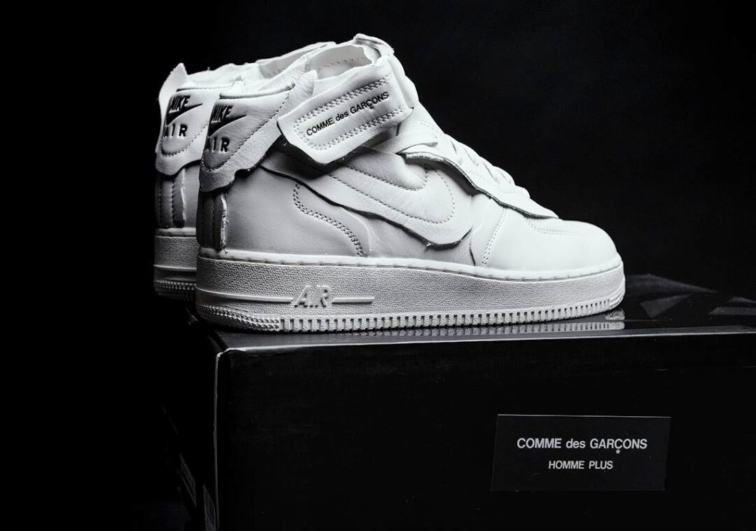 国内 10/31 発売！COMME des GARCONS × NIKE AIR FORCE 1 MID (コム デ ギャルソン ナイキ エア フォース 1 ミッド) [DC3601-001/DC3601-100]