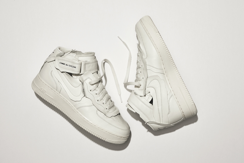 国内 10/31 発売！COMME des GARCONS × NIKE AIR FORCE 1 MID (コム デ ギャルソン ナイキ エア フォース 1 ミッド) [DC3601-001/DC3601-100]