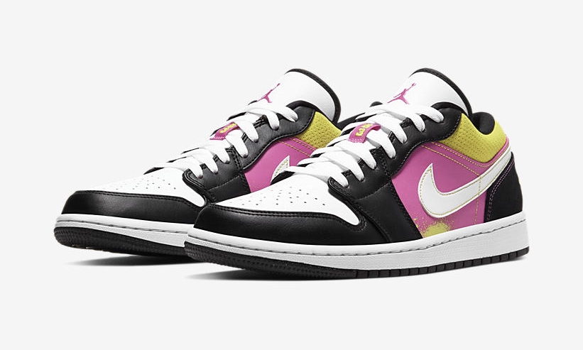 ナイキ エア ジョーダン 1 ロー “ブラック/ホワイト/ピンク/イエロー” (NIKE AIR JORDAN 1 LOW “Black/White/Pink/Yellow”) [CW5564-001]