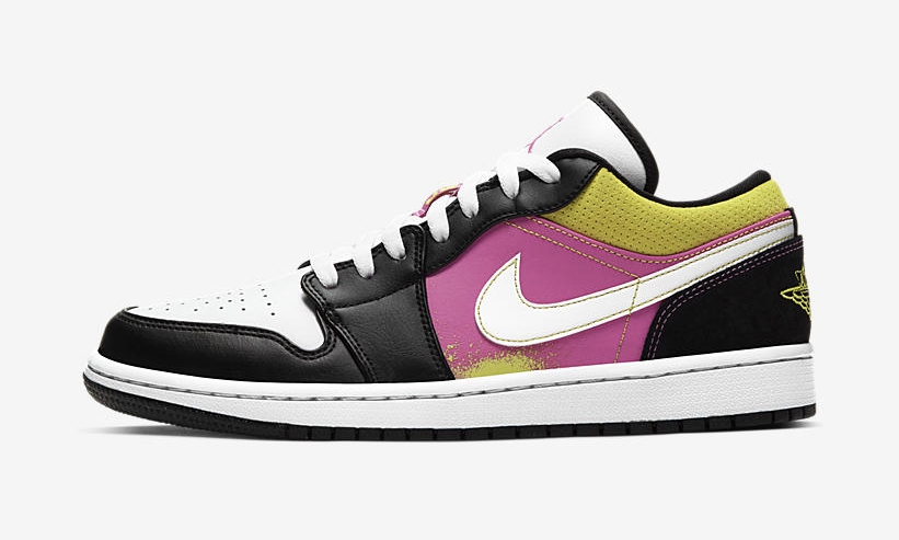 ナイキ エア ジョーダン 1 ロー “ブラック/ホワイト/ピンク/イエロー” (NIKE AIR JORDAN 1 LOW “Black/White/Pink/Yellow”) [CW5564-001]