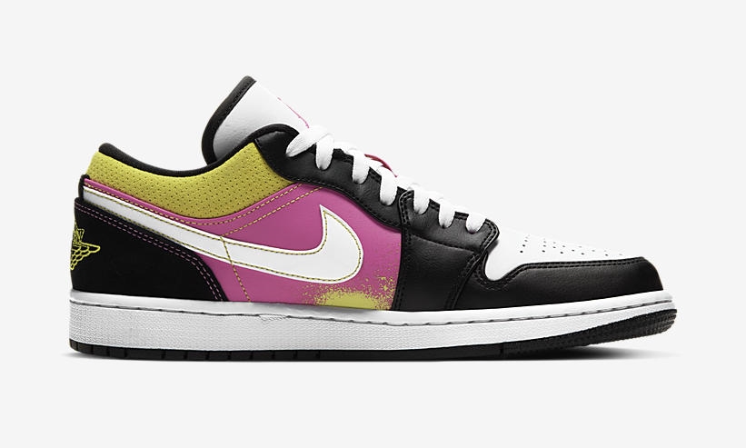 ナイキ エア ジョーダン 1 ロー “ブラック/ホワイト/ピンク/イエロー” (NIKE AIR JORDAN 1 LOW “Black/White/Pink/Yellow”) [CW5564-001]