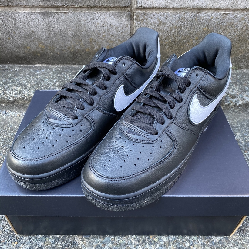 【プレゼント1名】@KicksWrap さんの3大ツール施工済みのナイキ エア フォース 1 07 ロー “ブラック/ホワイト” (NIKE AIR FORCE 1 07 LOW “Black/White”) [CQ0492-001]