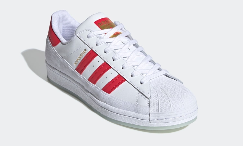 3/5発売！耐久性とモダンなスタイルで進化を遂げたadidas Originals SUPERSTAR MG “White/Glory Red” (アディダス オリジナルス スーパースター MG “ホワイト/グローリーレッド”) [FV3031]