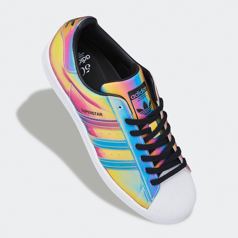 アディダス オリジナルス スーパースター "レインボーイリディセント" (adidas Originals SUPERSTAR "Rainbow Iridescent") [FX7779]