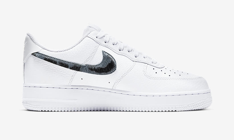 ナイキ エア フォース 1 07 ロー “スネーク/ヘアースウッシュ” ホワイト/サンダーストーム” (NIKE AIR FORCE 1 07 LOW “Snake/Hair Swoosh” White/Thunderstorm) [CW7567-100]