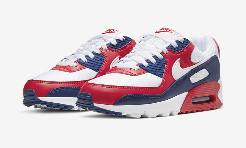 ナイキ エア マックス 90 "ホワイト/ネイビー/レッド" (NIKE AIR MAX 90 "White/Navy/Red") [CW5456-100]