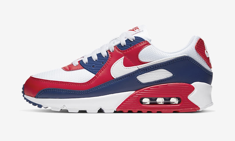 ナイキ エア マックス 90 “ホワイト/ネイビー/レッド” (NIKE AIR MAX 90 “White/Navy/Red”) [CW5456-100]