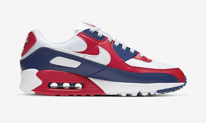 ナイキ エア マックス 90 “ホワイト/ネイビー/レッド” (NIKE AIR MAX 90 “White/Navy/Red”) [CW5456-100]