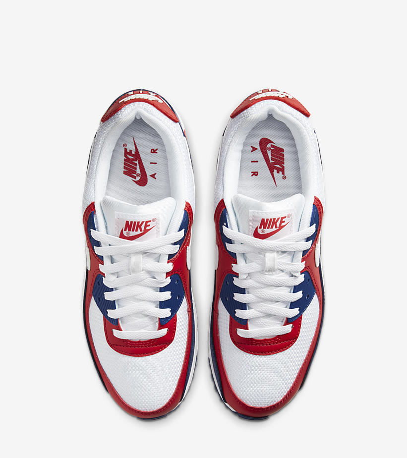 ナイキ エア マックス 90 “ホワイト/ネイビー/レッド” (NIKE AIR MAX 90 “White/Navy/Red”) [CW5456-100]