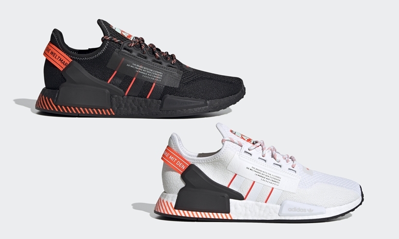 adidas Originals NMD_R1 V2 “Balck/White/Red” (アディダス オリジナルス エヌ エム ディー ブイツー “ブラック/ホワイト/レッド”) [FW6409/FW6410]