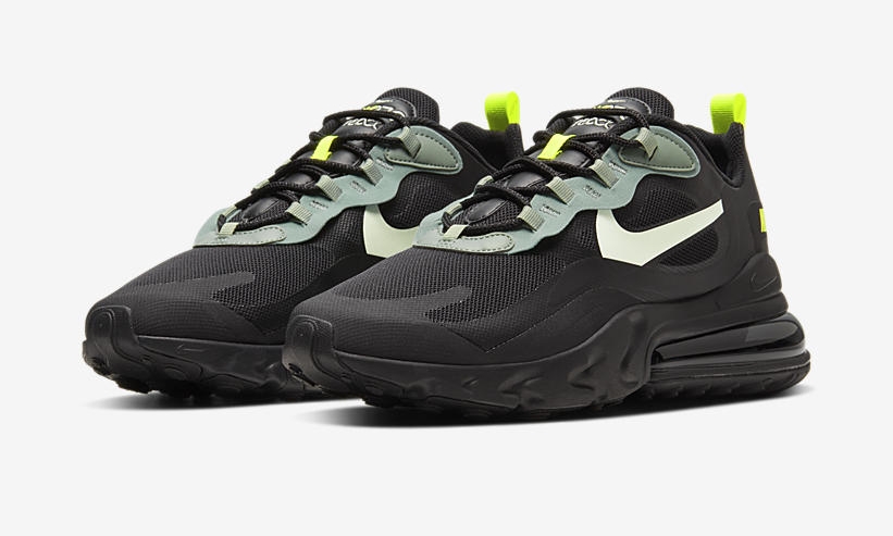 ナイキ エア マックス 270 リアクト “ブラック/ネオンイエロー” (NIKE AIR MAX 270 REACT “Black/Neon Yellow”) [CW7474-001]