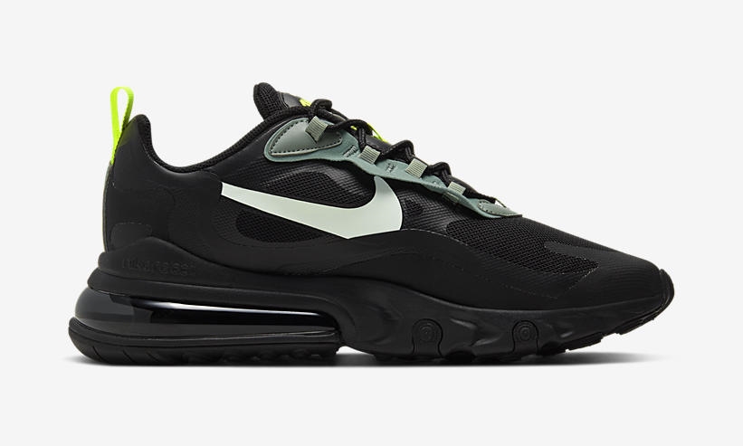 ナイキ エア マックス 270 リアクト “ブラック/ネオンイエロー” (NIKE AIR MAX 270 REACT “Black/Neon Yellow”) [CW7474-001]