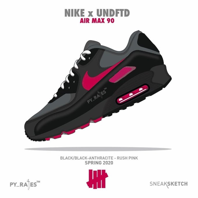 3/14発売！アンディフィーテッド × ナイキ エア マックス 90 (UNDEFEATED NIKE AIR MAX 90 2020 SPRING) [CQ2289-001,002,400]