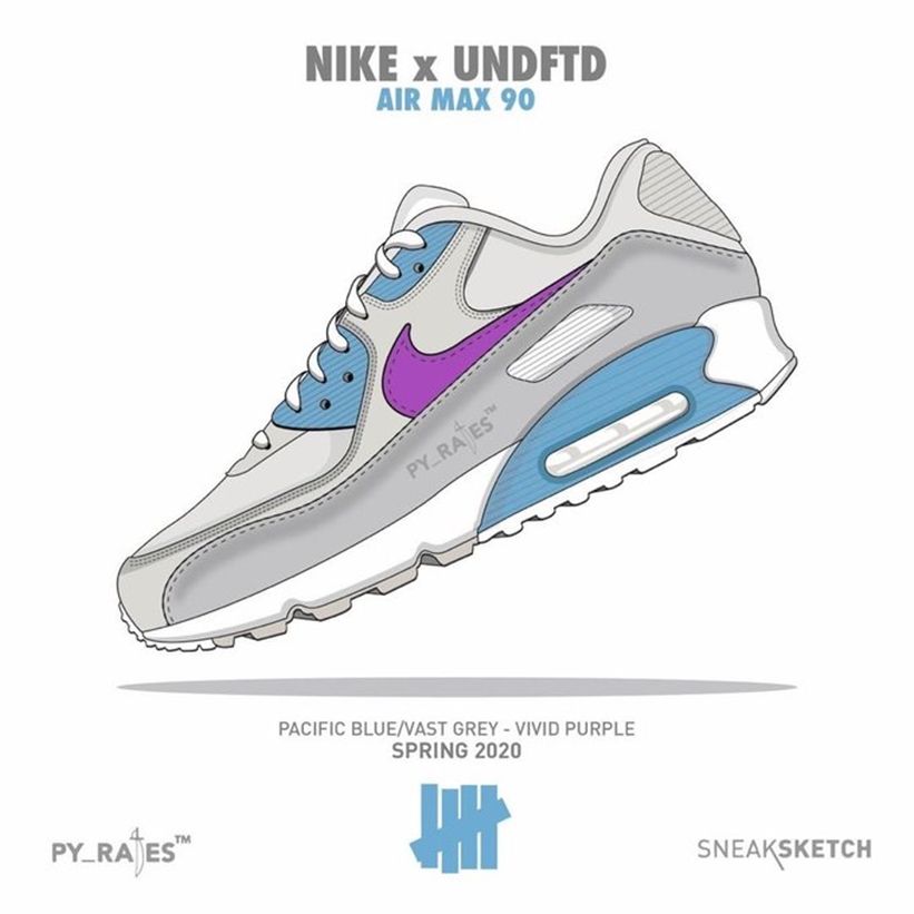 3/14発売！アンディフィーテッド × ナイキ エア マックス 90 (UNDEFEATED NIKE AIR MAX 90 2020 SPRING) [CQ2289-001,002,400]