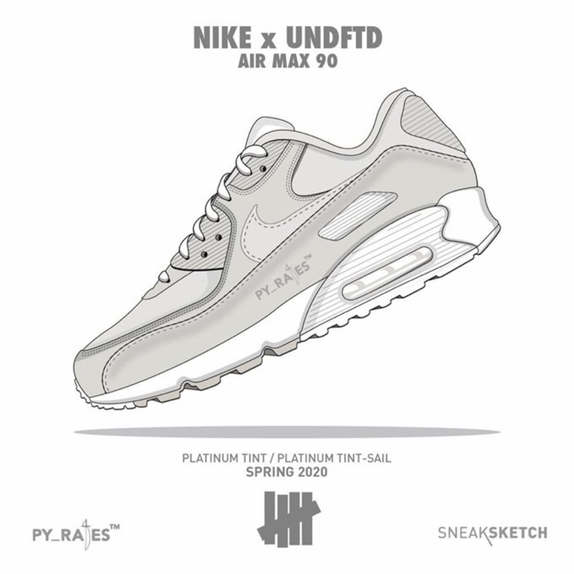 3/14発売！アンディフィーテッド × ナイキ エア マックス 90 (UNDEFEATED NIKE AIR MAX 90 2020 SPRING) [CQ2289-001,002,400]