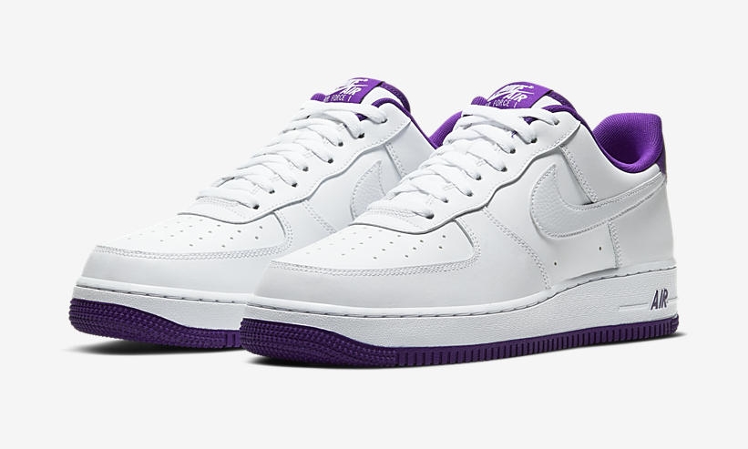 ナイキ エア フォース 1 07 2 ロー “ホワイト/ボルテージパープル” (NIKE AIR FORCE 1 07 2 LOW “White/Voltage Purple”) [CJ1380-100]