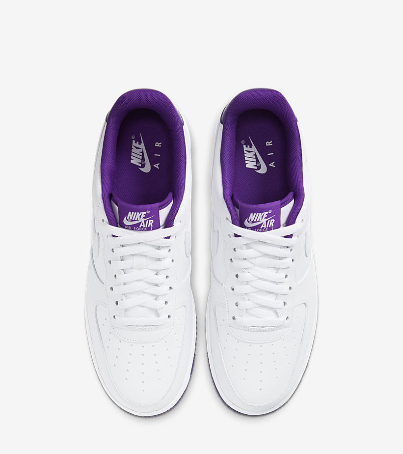 ナイキ エア フォース 1 07 2 ロー “ホワイト/ボルテージパープル” (NIKE AIR FORCE 1 07 2 LOW “White/Voltage Purple”) [CJ1380-100]