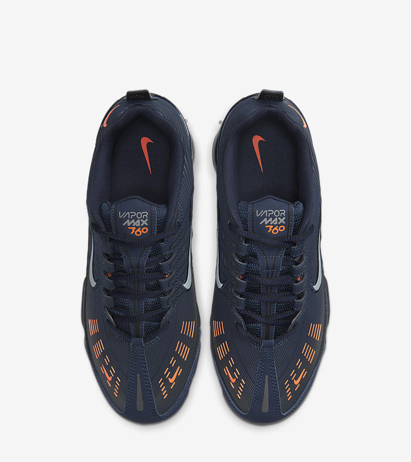 ナイキ エア ヴェイパーマックス 360 “オブシディアン/トータルオレンジ” (NIKE AIR VAPORMAX 360 “Obsidian/Total Orange”) [CW7480-400]