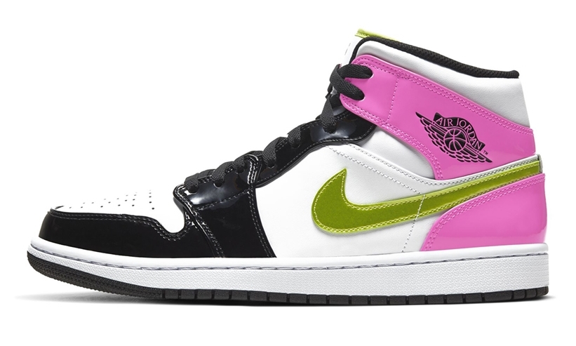 ナイキ エア ジョーダン 1 ミッド “パテントレザー/マルチカラー” (NIKE AIR JORDAN 1 MID “Patent Leather/Multi Color”) [CZ9834-100]