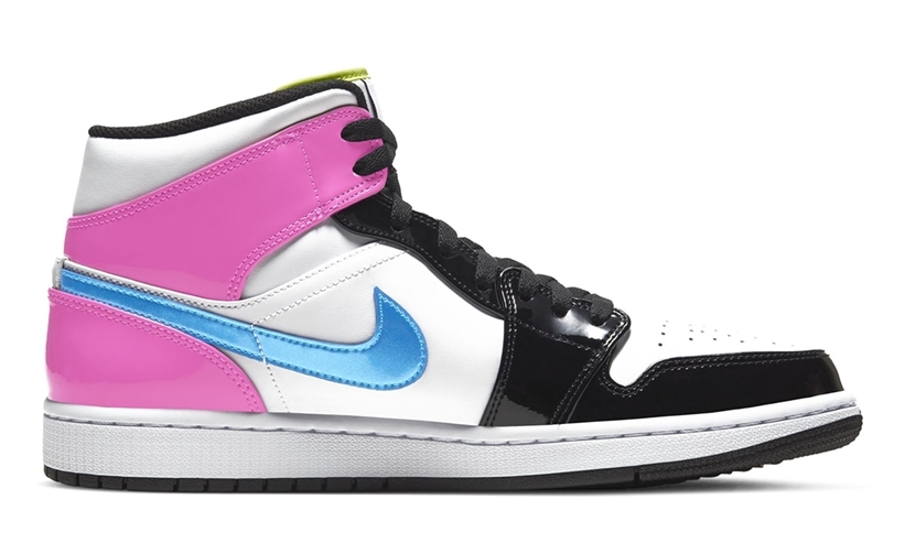 ナイキ エア ジョーダン 1 ミッド “パテントレザー/マルチカラー” (NIKE AIR JORDAN 1 MID “Patent Leather/Multi Color”) [CZ9834-100]