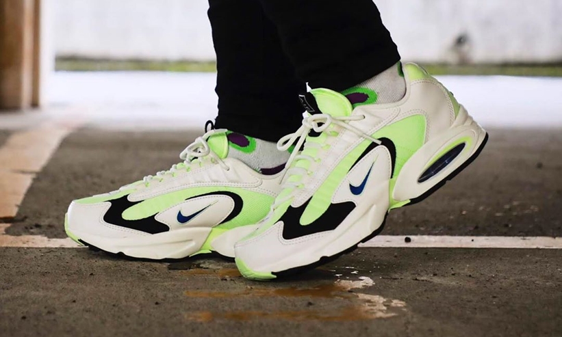 【3/13発売】国内atmos限定！ナイキ エア マックス トライアックス “ホワイト/バーレイボルト” (NIKE AIR MAX TRIAX “White/Barely Volt”) [CT1104-700]